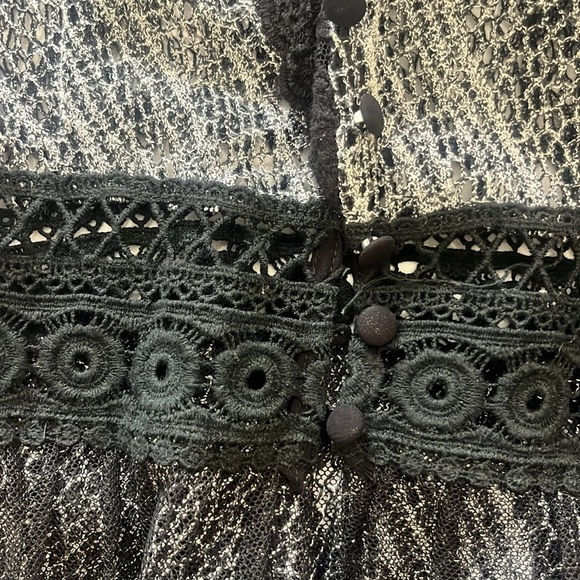 Lace cardigan rock and roll style, sheer - Picture 5 of 6